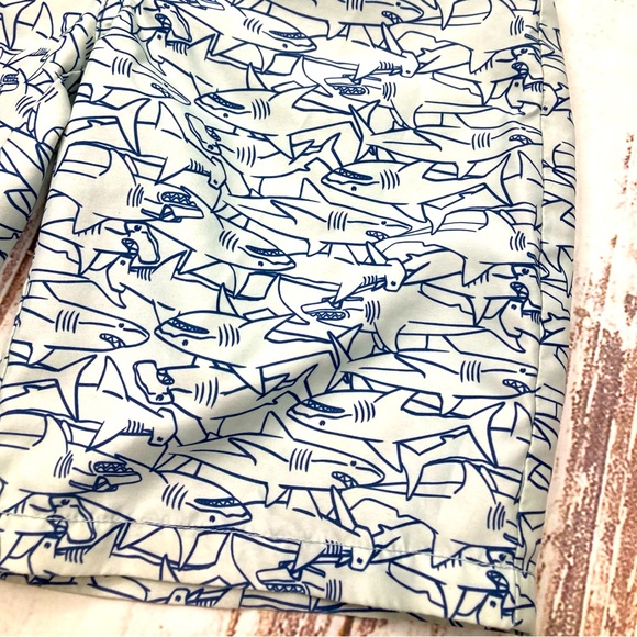 Crazy 8 Swim Trunks Blue Shark Sz M(7-8) - Picture 2 of 8